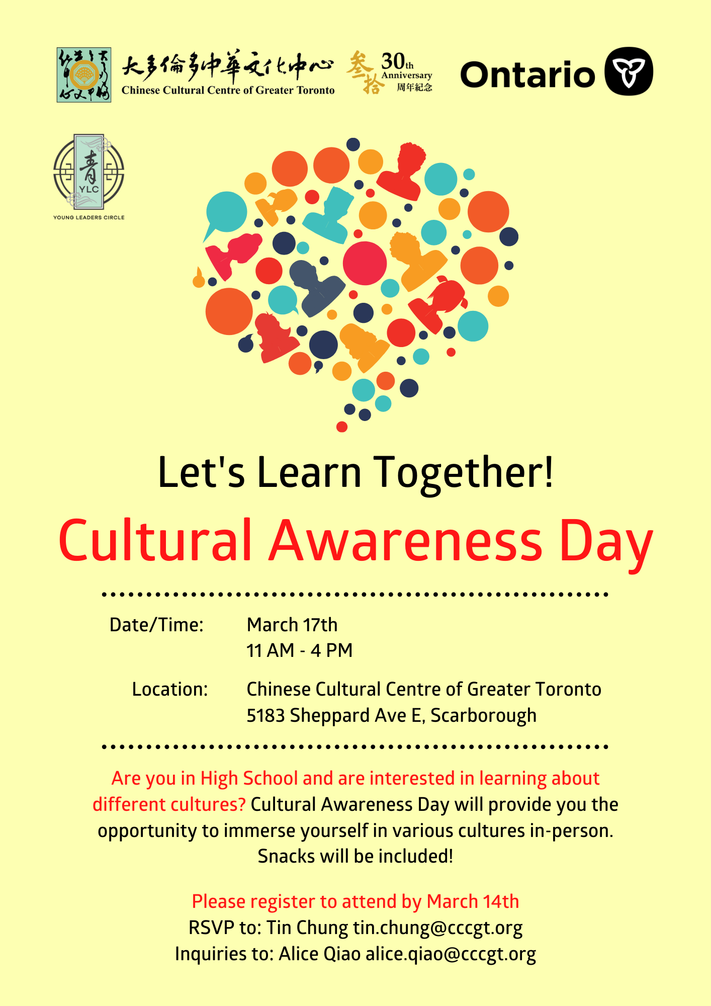 Cultural Awareness Day Chinese Cultural Centre of Greater Toronto